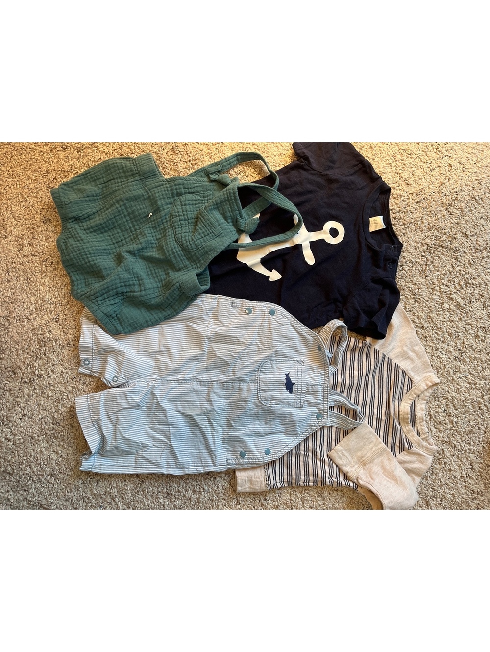 Carter's Baby Clothes Set 18 Months - Overalls, T-Shirts, and Romper
